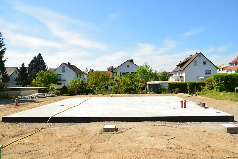 Fundament eines Hauses