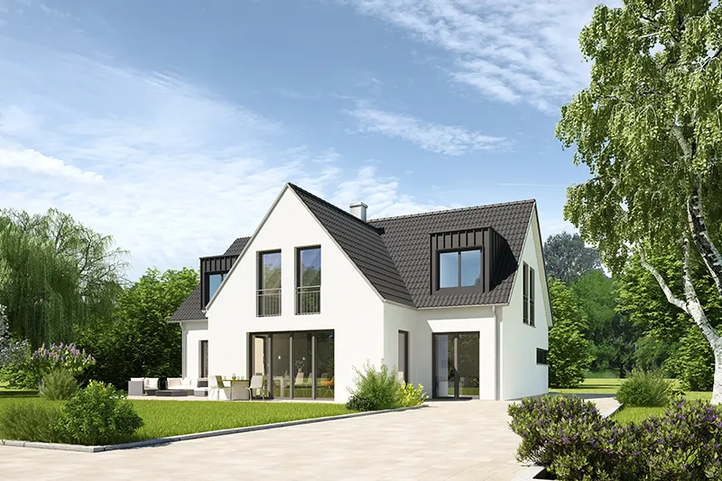 Haus mit Satteldach